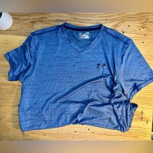 Under Armour - Performance V Neck - Heather Blue - Large
